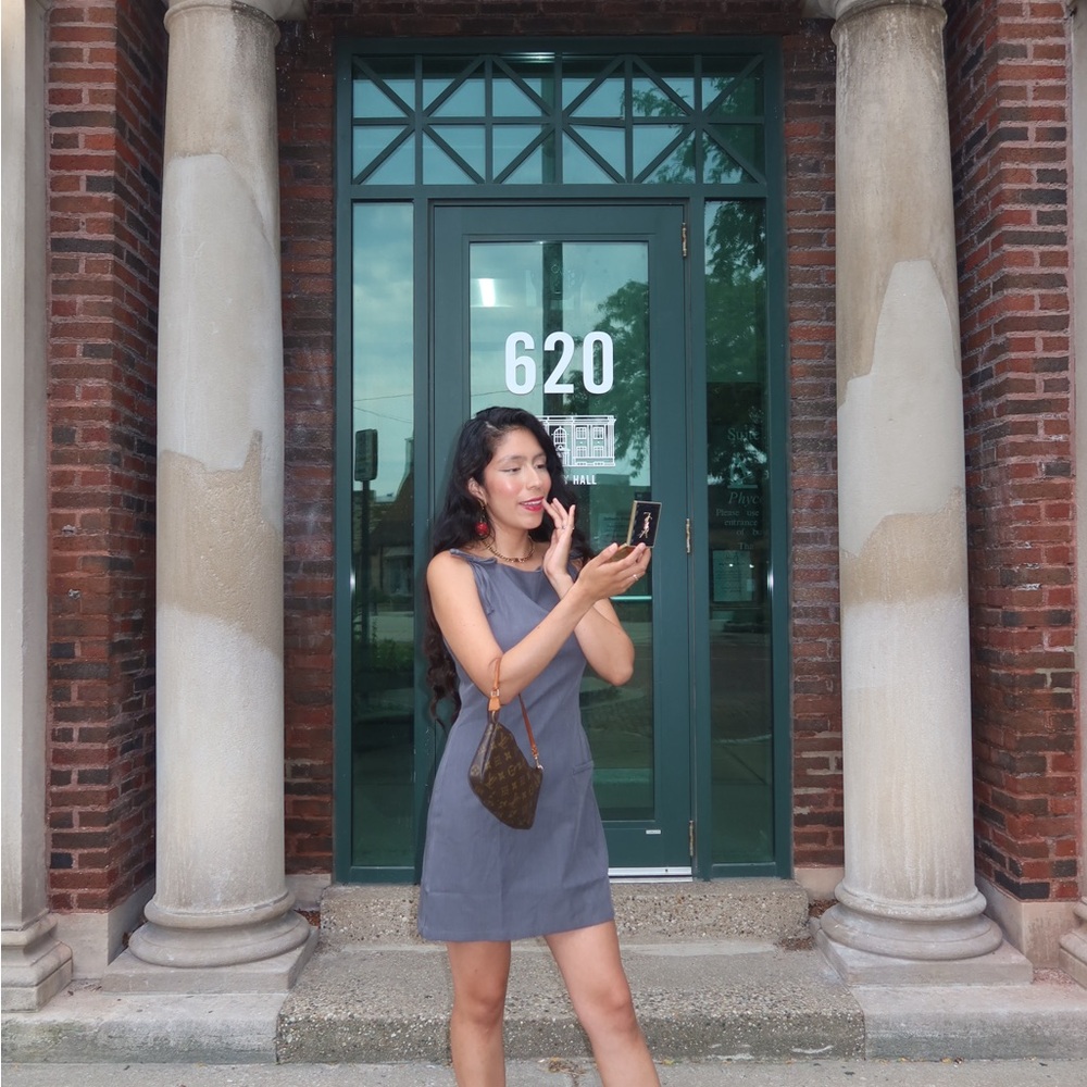 Gray Sleeveless Dress
